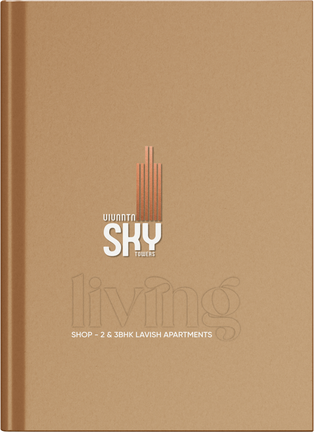 Real estate brochure design mockup