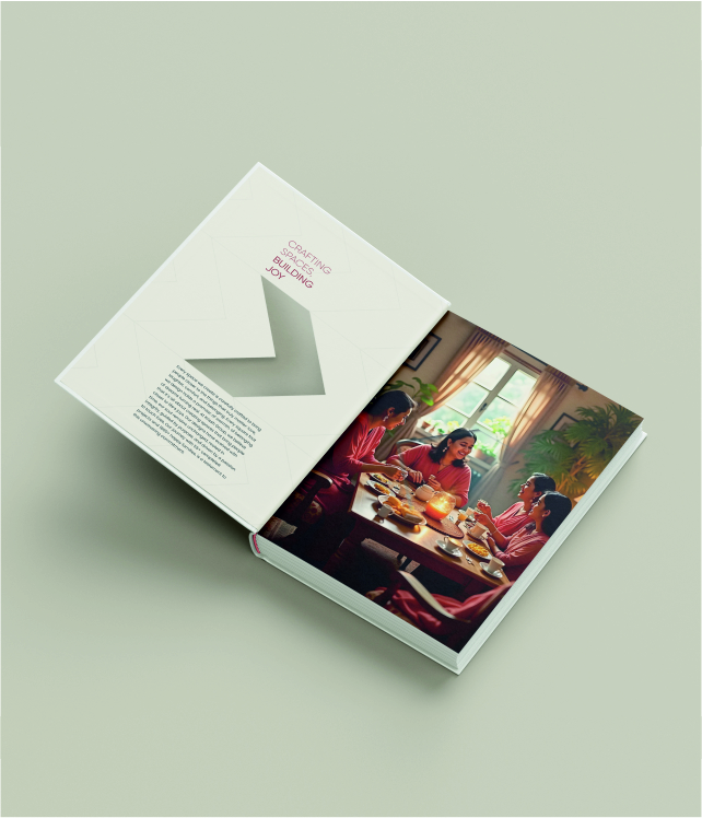 Corporate company profile brochure layout by Zurich Graphics